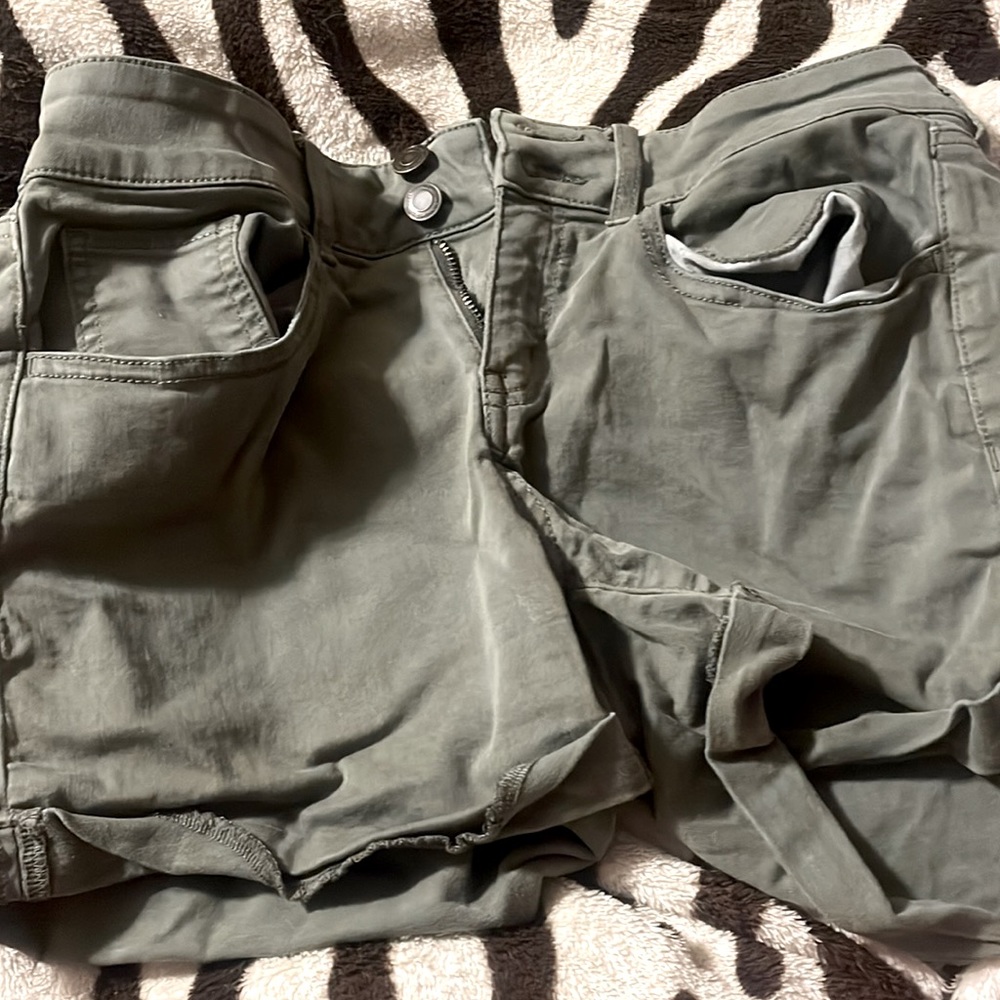 green shorts